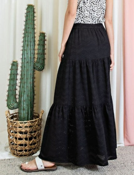 Tiered Maxi Skirt