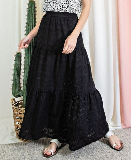 Tiered Maxi Skirt