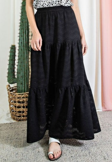 Tiered Maxi Skirt