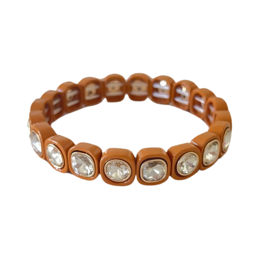 Bling Bracelet Thin Caramel