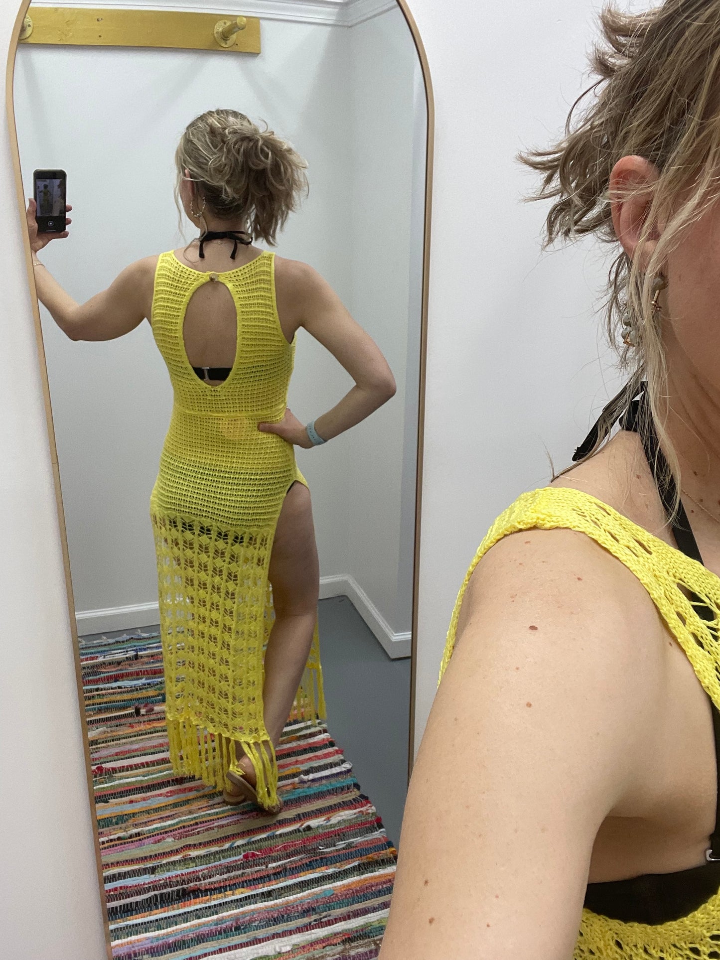 Beach Cover Up Yellow