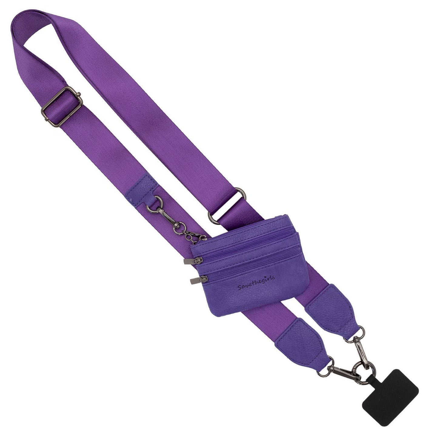 Clip & Go Strap w Pouch Purple