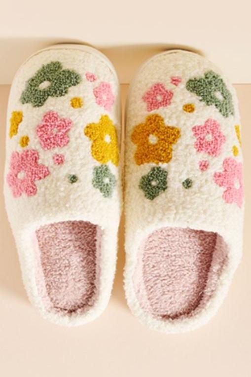 Cozy Slippers Flowers