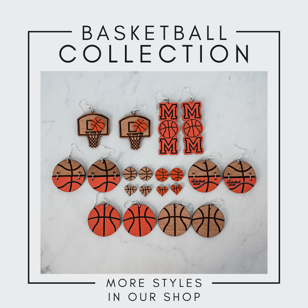 Basketball Stud Earrings