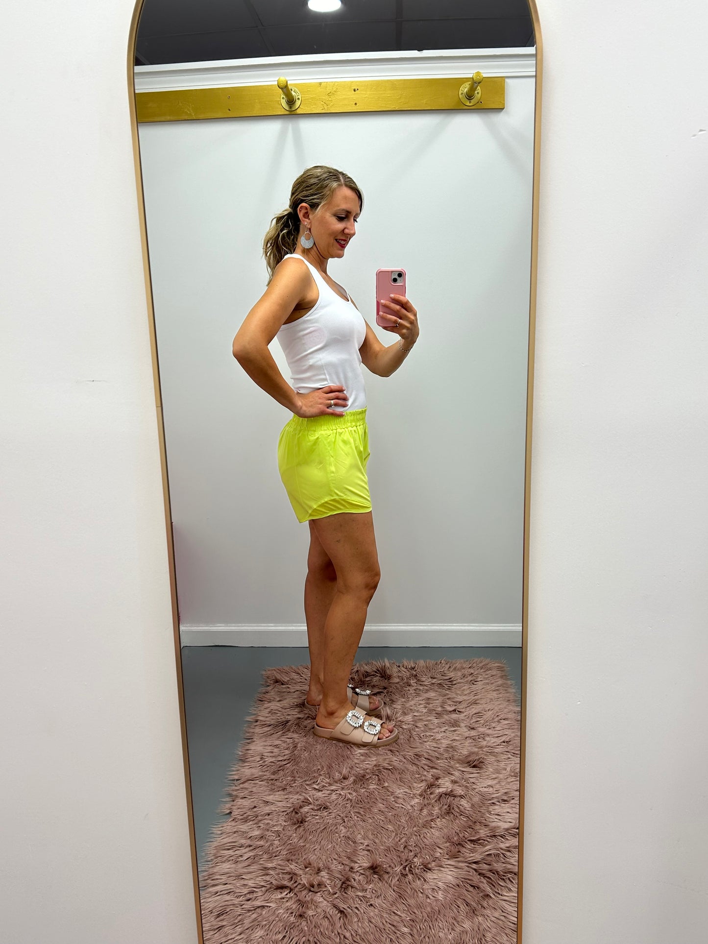 Running Shorts Lime