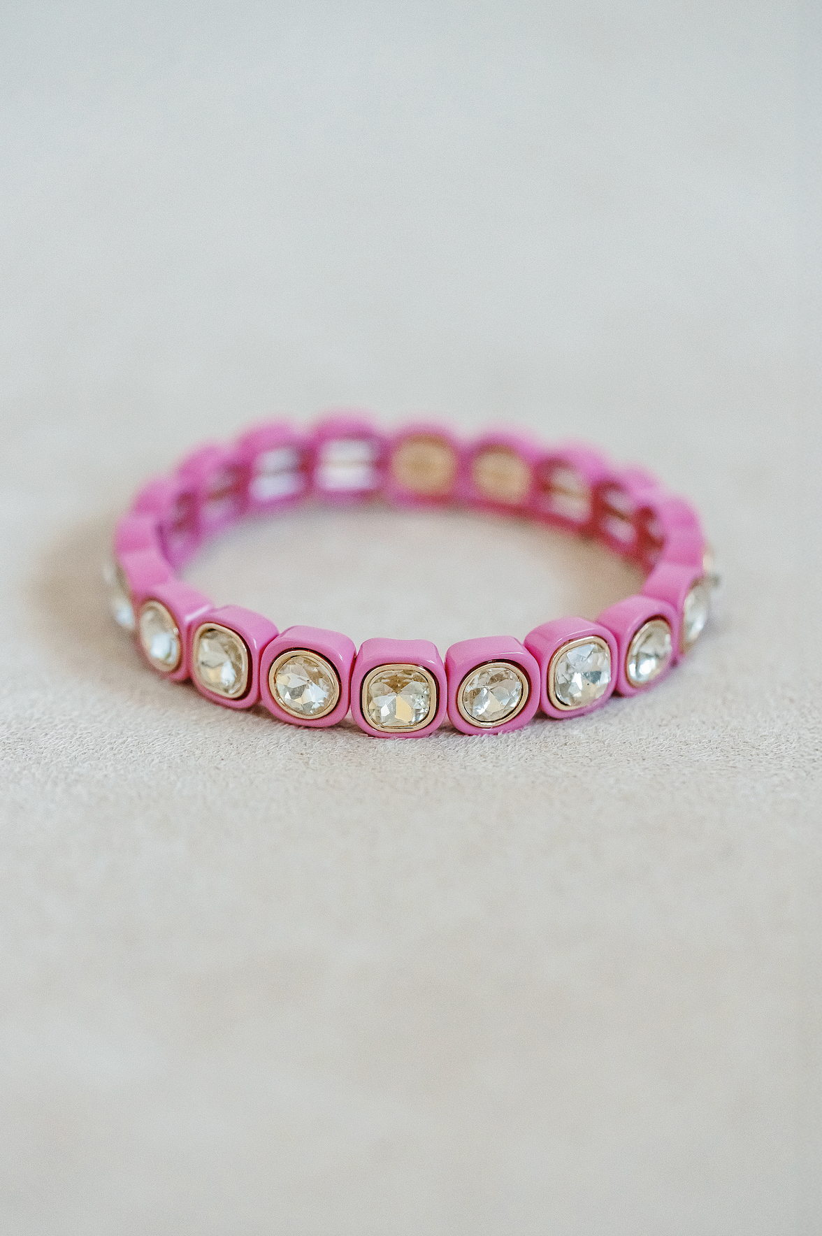 Bling Bracelet Thin Lt Pink