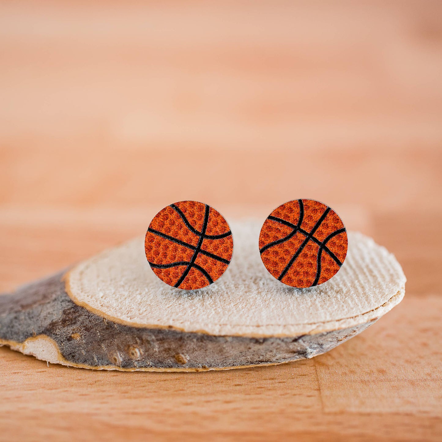 Basketball Stud Earrings