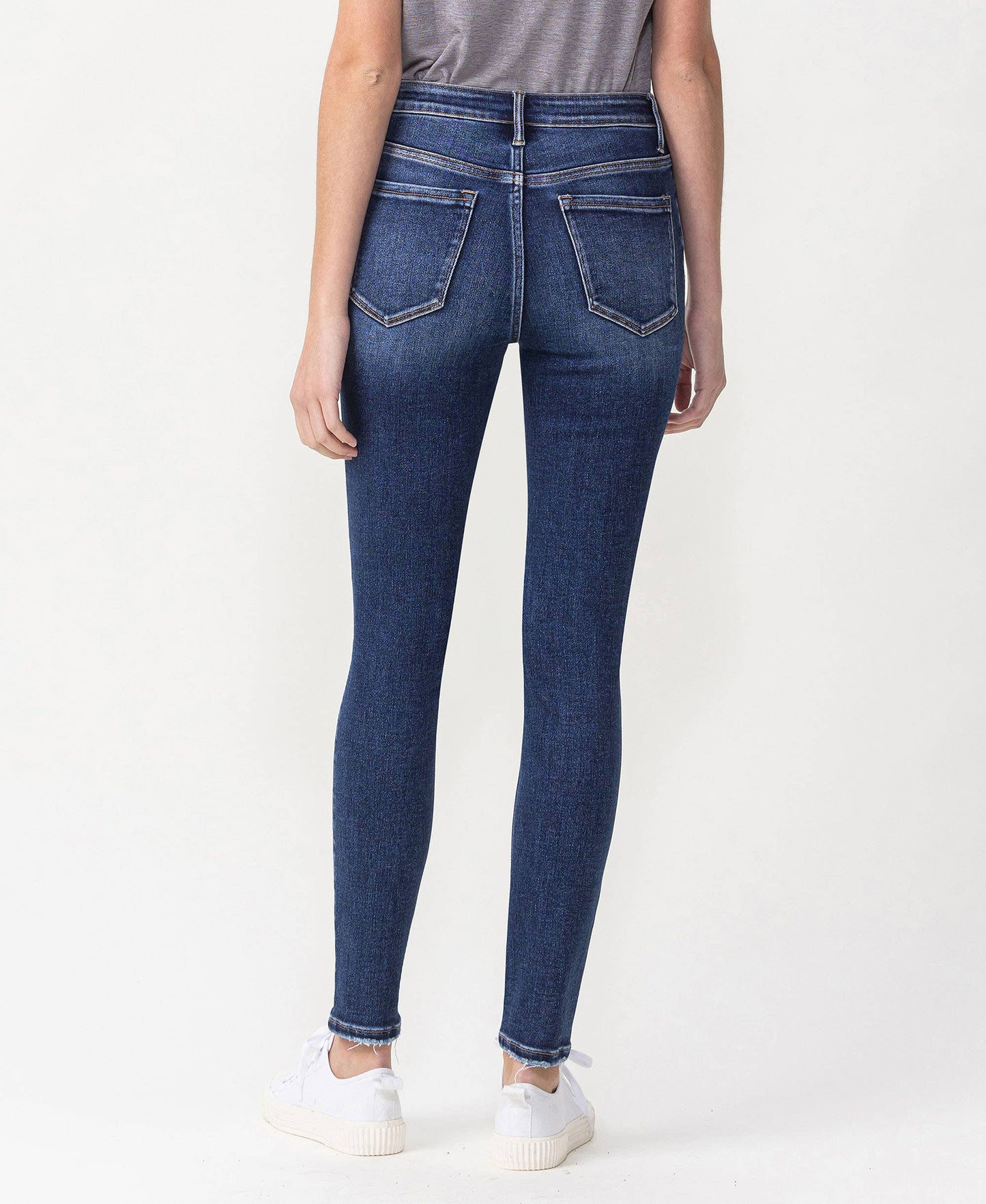 High Rise Ankle Skinny Jeans