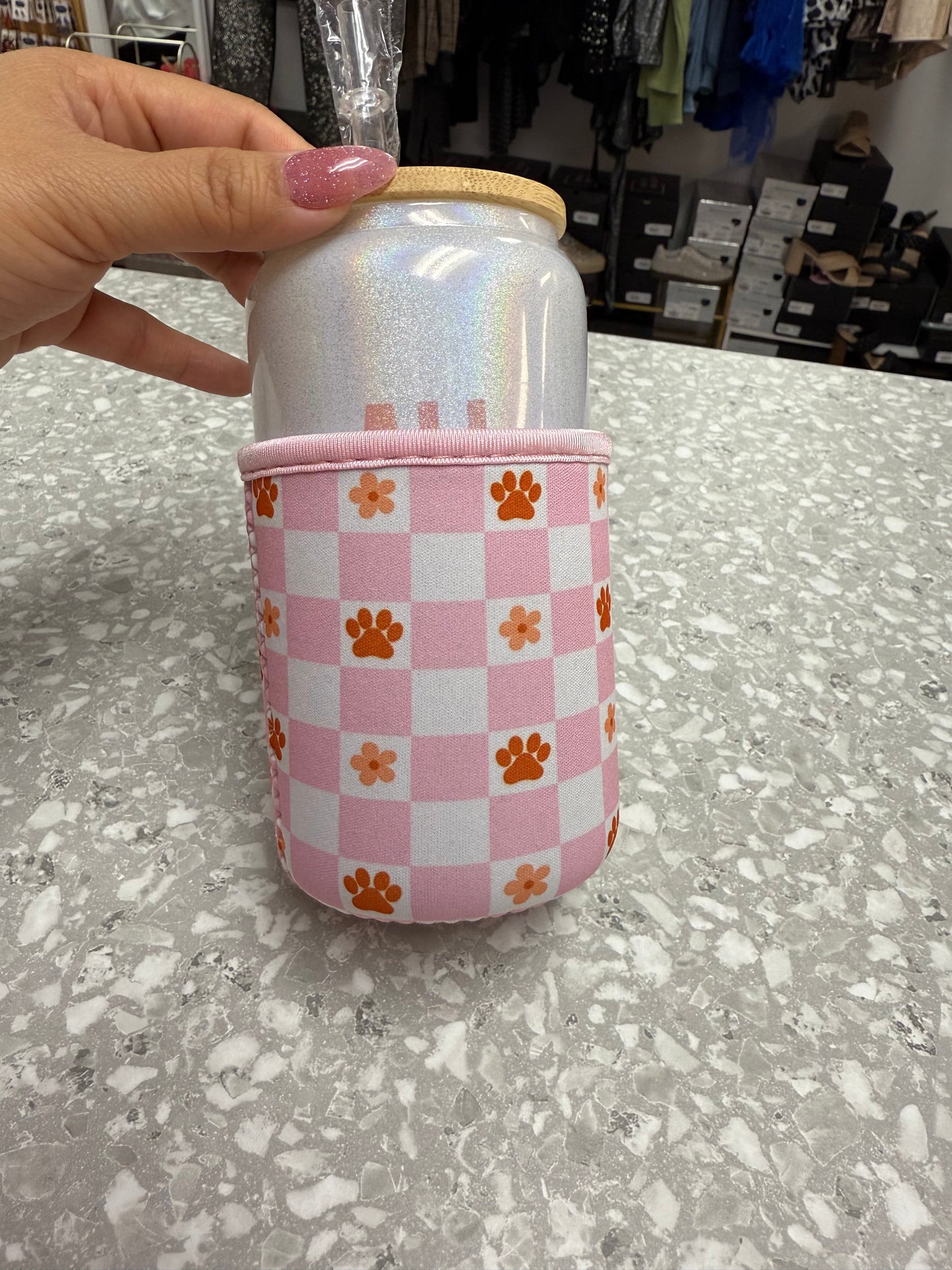 Drink sleeve Paw Flower