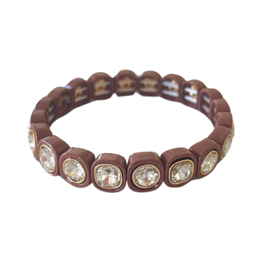 Bling Bracelet Thin Coffee