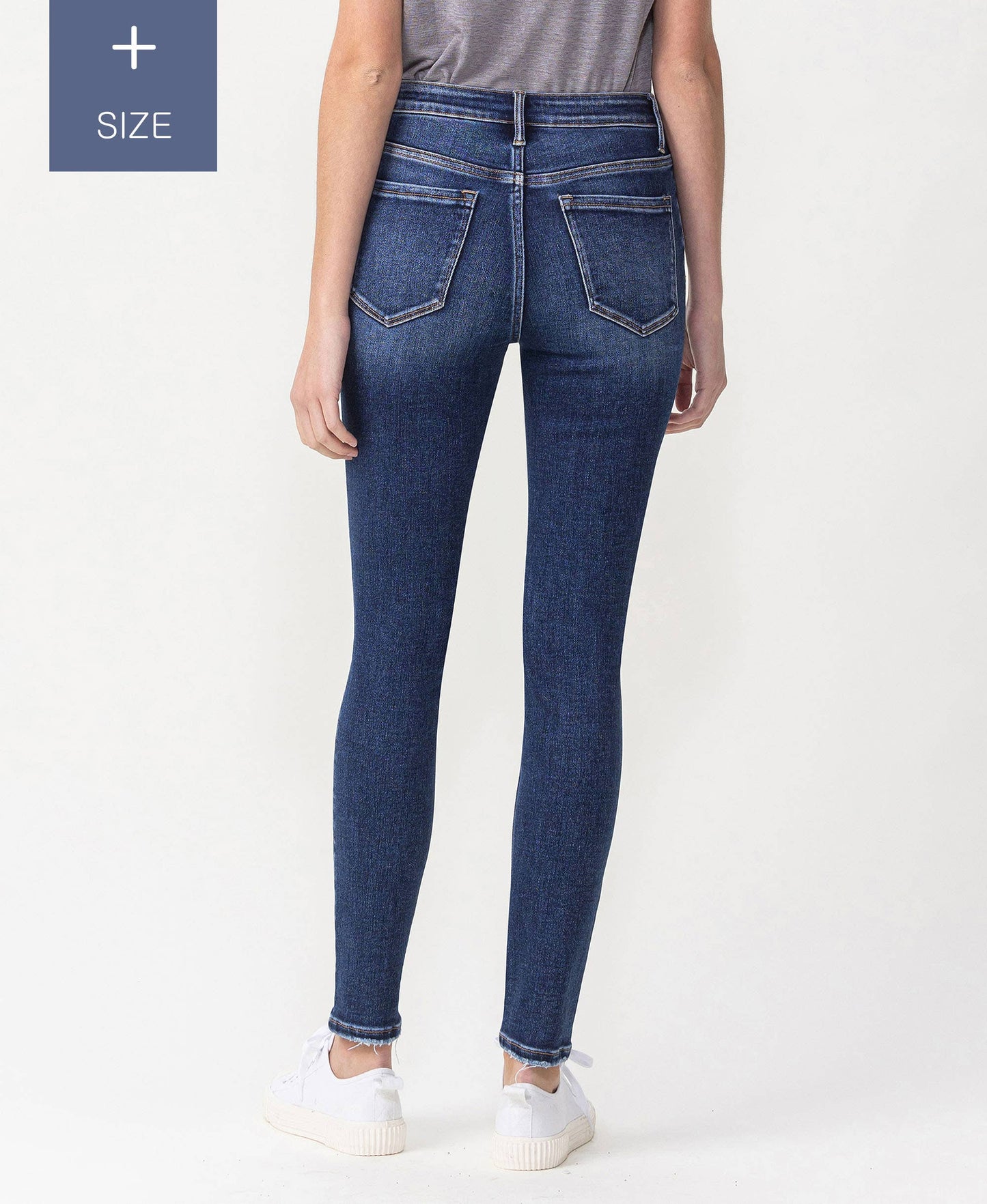 Curvy High Rise Ankle Skinny Jeans