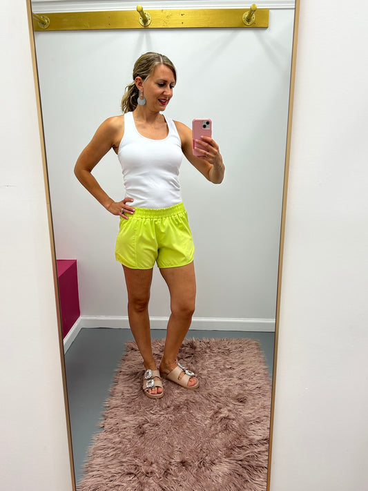 Running Shorts Lime