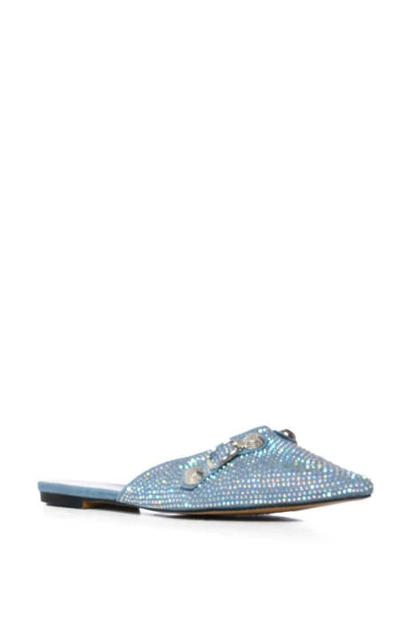 Denim Sparkle Mule