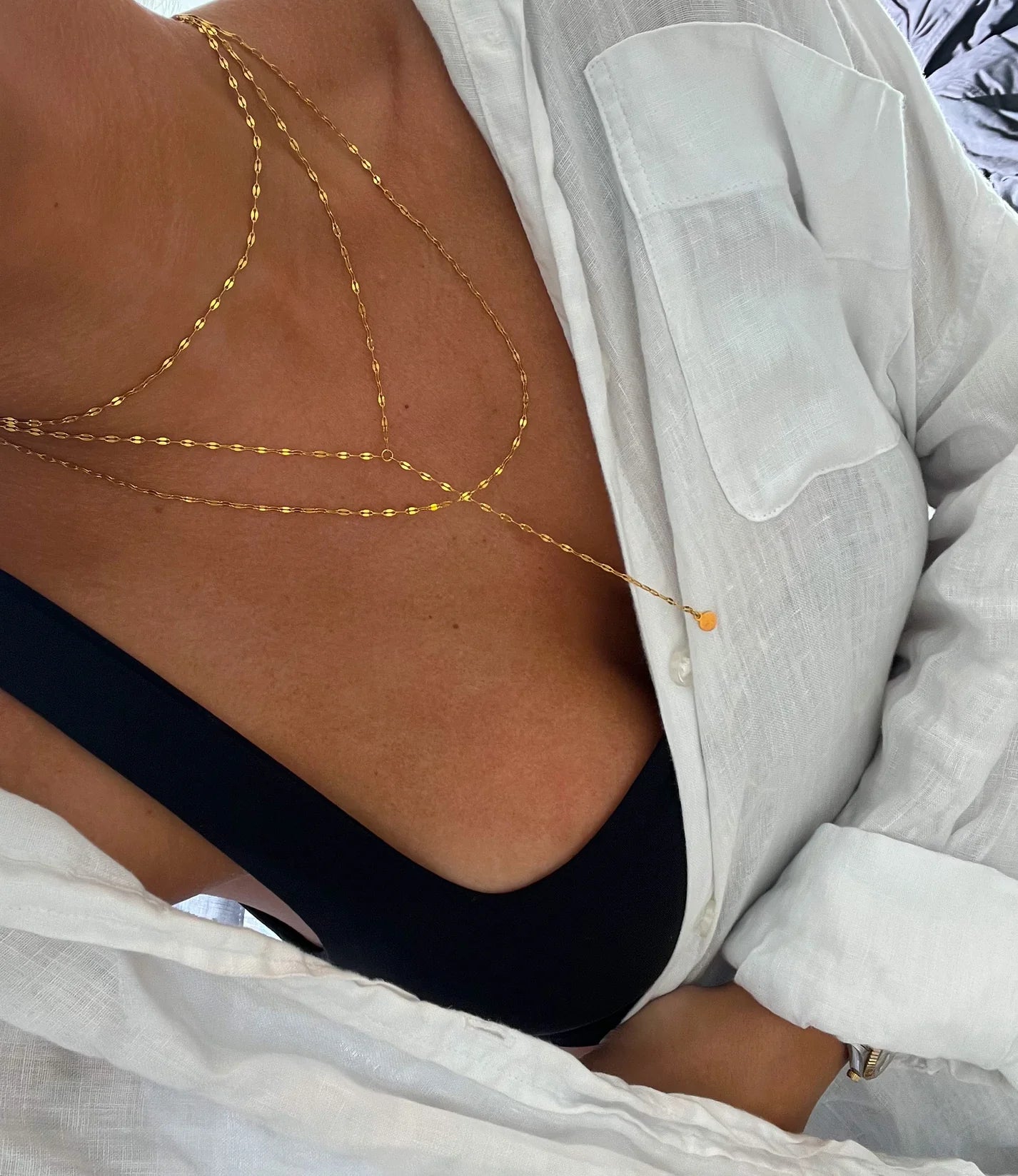 Delicate Layering Lariat Necklace