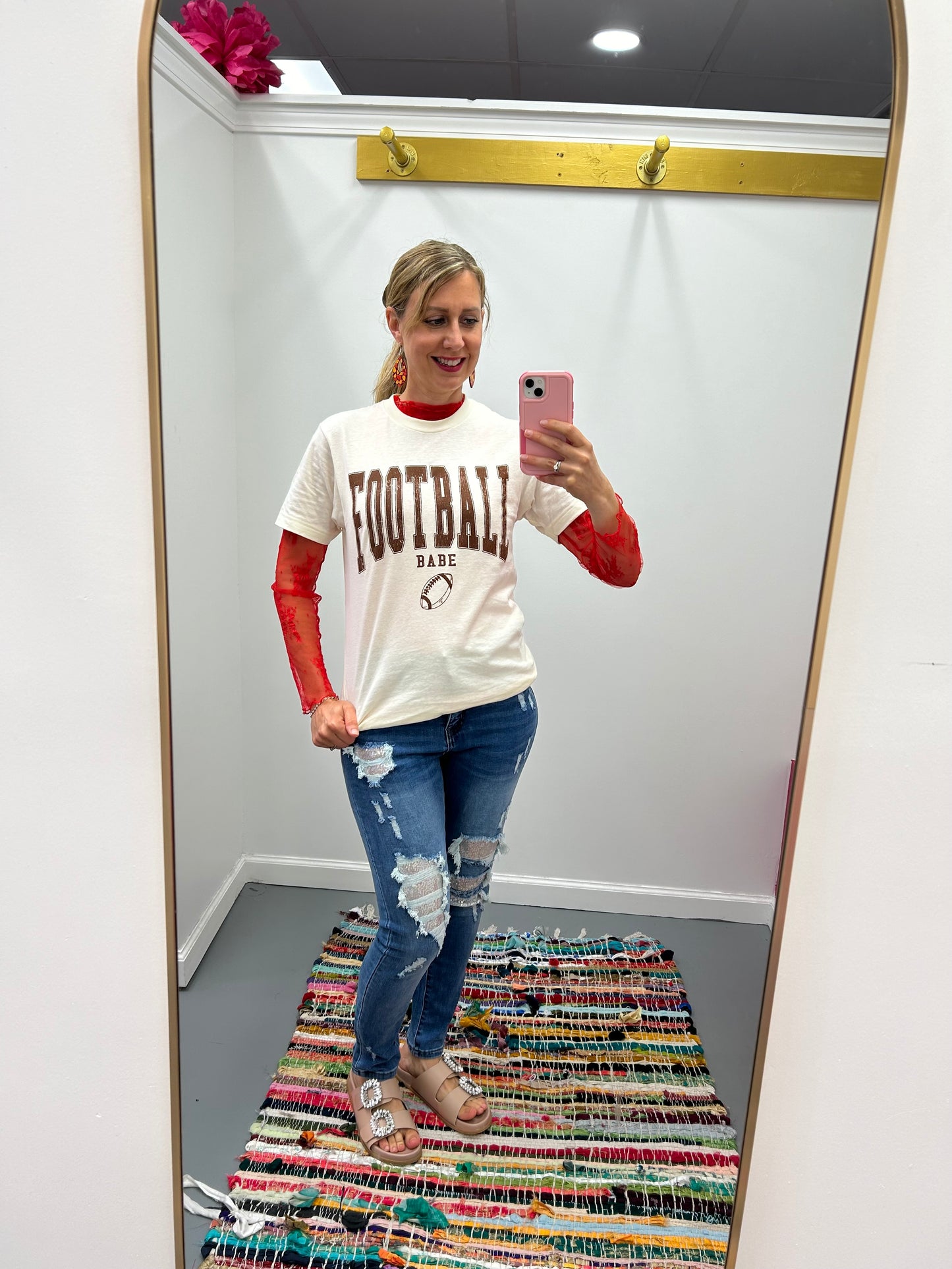 Football Babe Graphic Tee