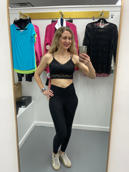 Max Sculpt Ribbed Leggings Black