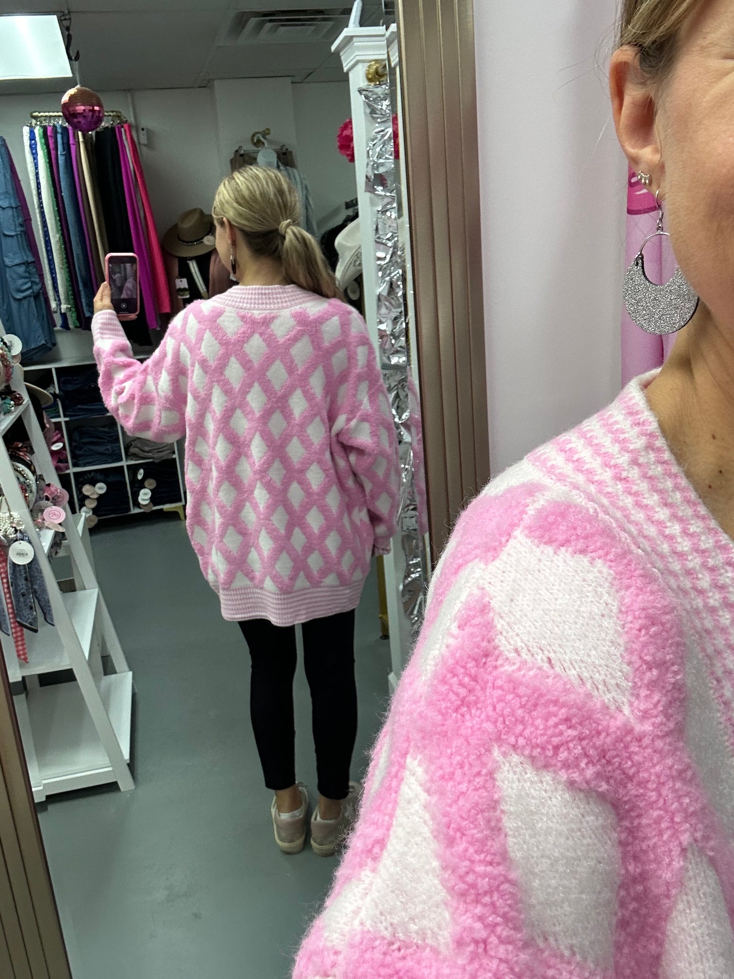 Pink Diamond Cardigan