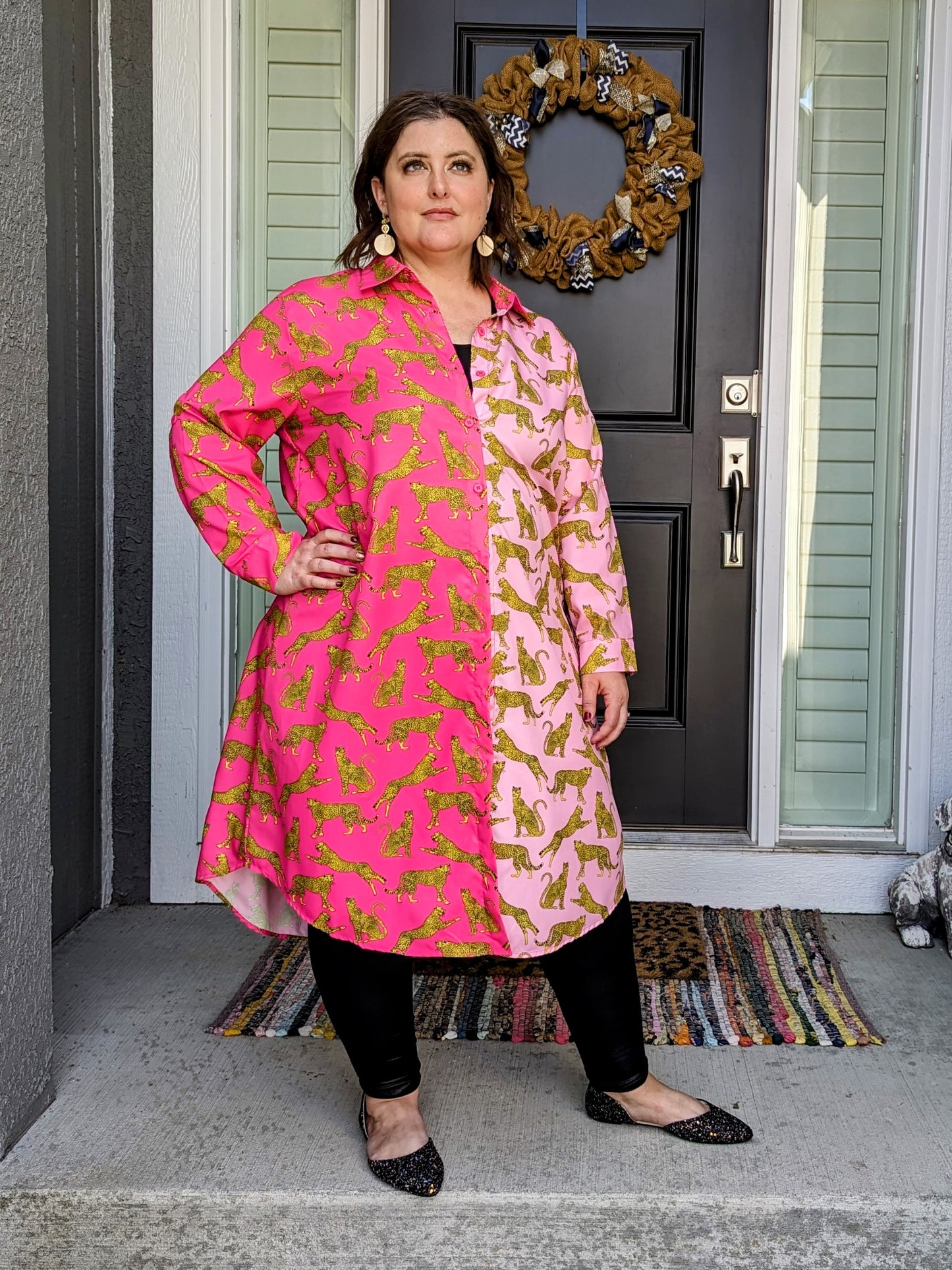 Curvy Tiger 50/50 Blouse Dress