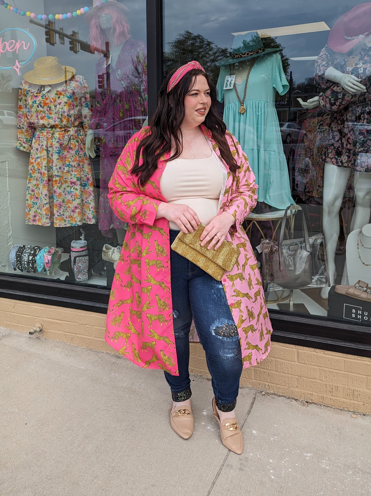 Curvy Tiger 50/50 Blouse Dress