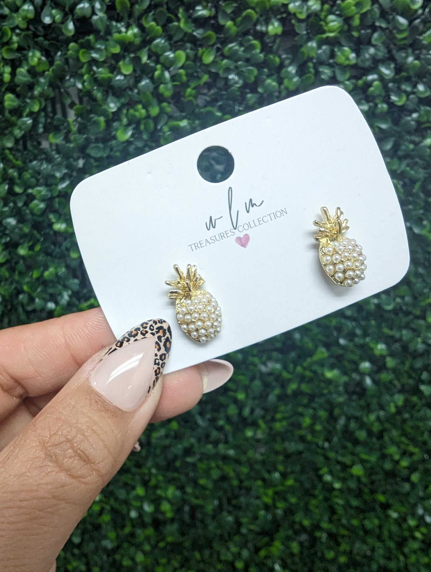 Pineapple Pearl Studs