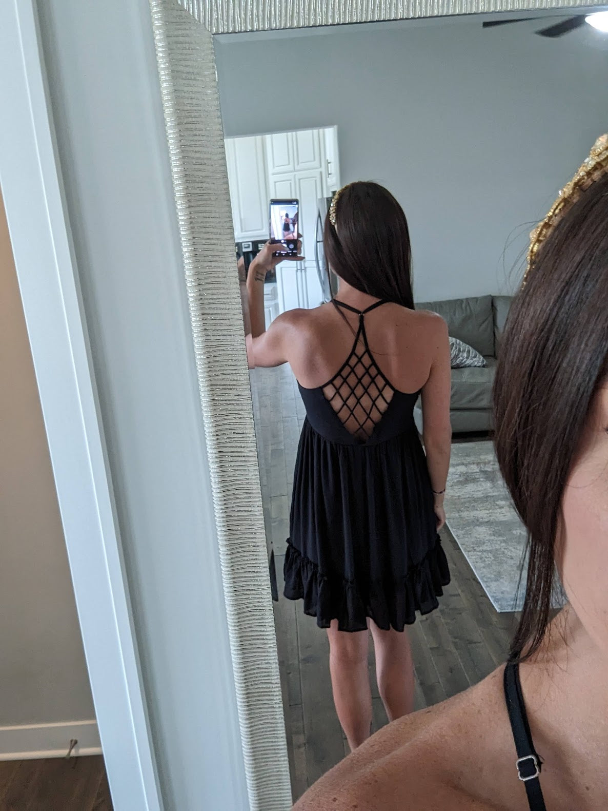 Lattice Open Back Dress