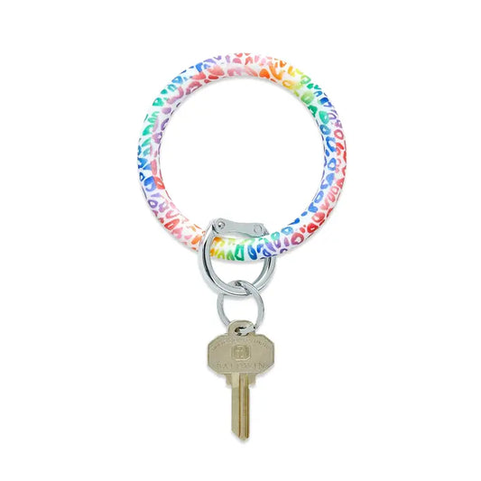 Key Ring - Rainbow Cheetah