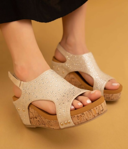 Bling Wedges Champagne