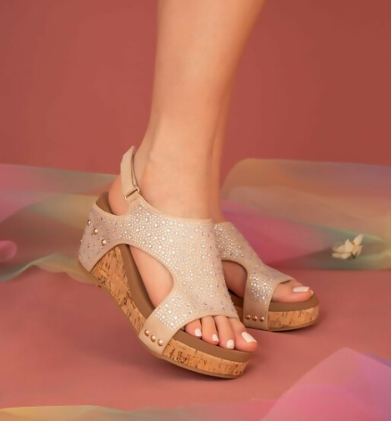 Bling Wedges Champagne