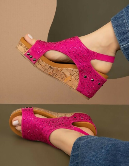 Bling Wedges Pink