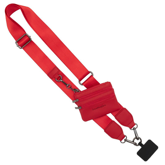 Clip & Go Strap w Pouch Red