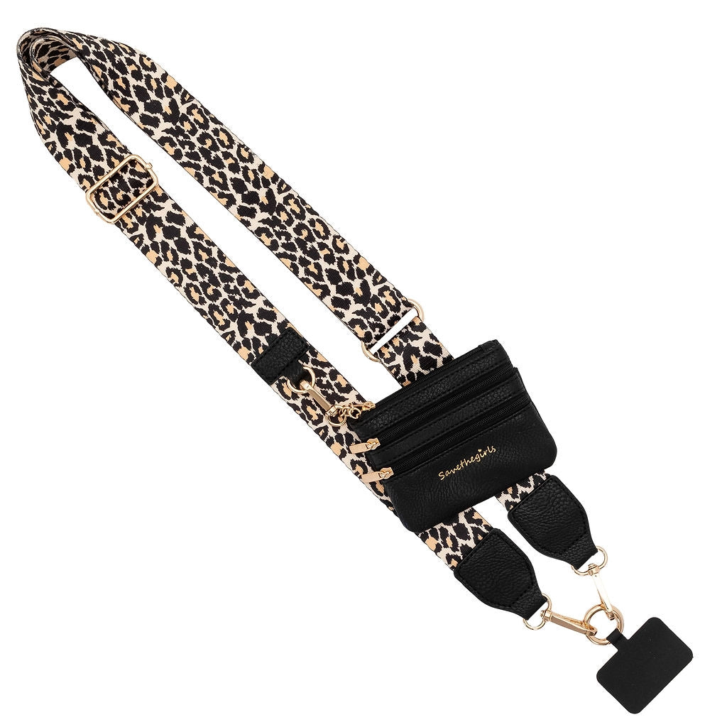 Clip & Go Strap w Pouch Leopard