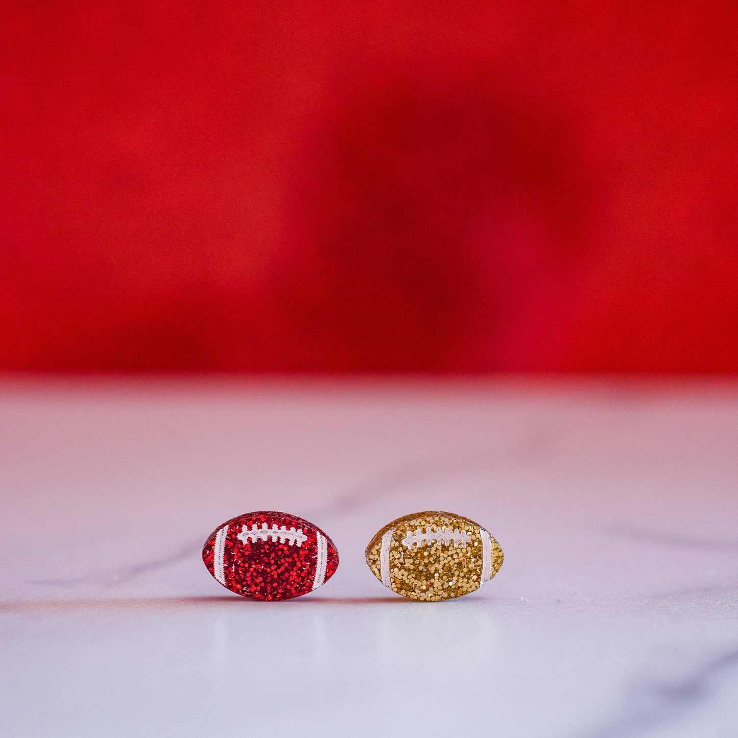 Football Glitter Studs