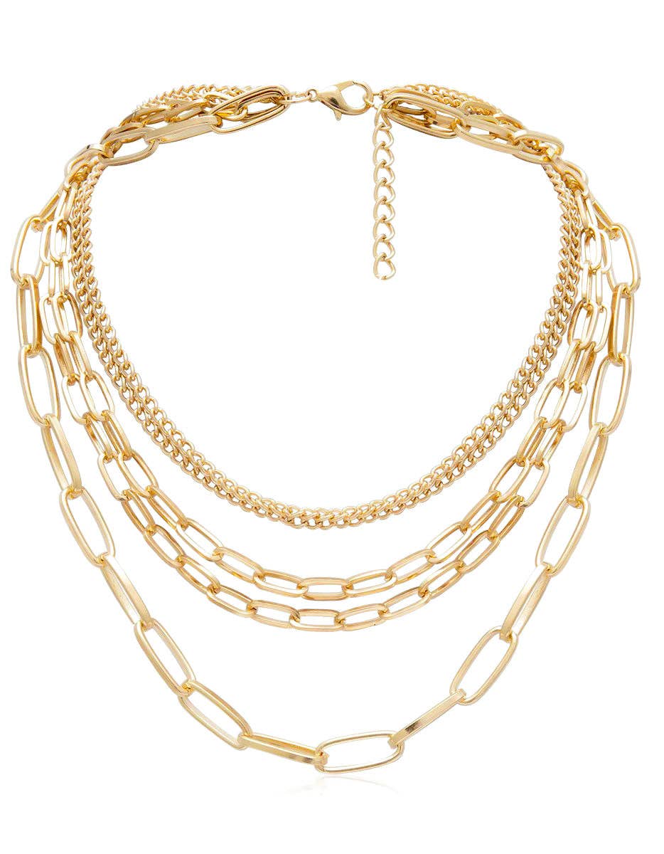Layering Necklace 5 in 1 Gold