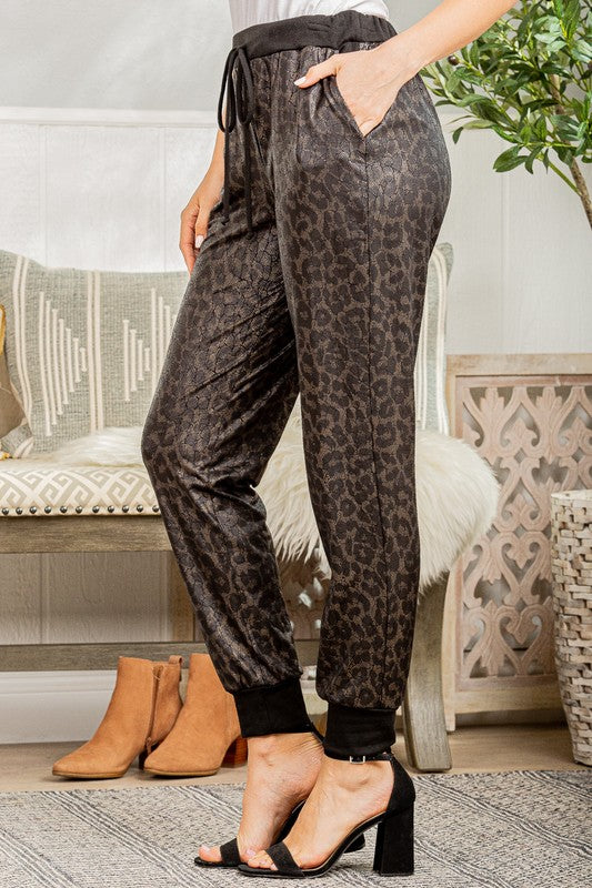 Animal Print Joggers