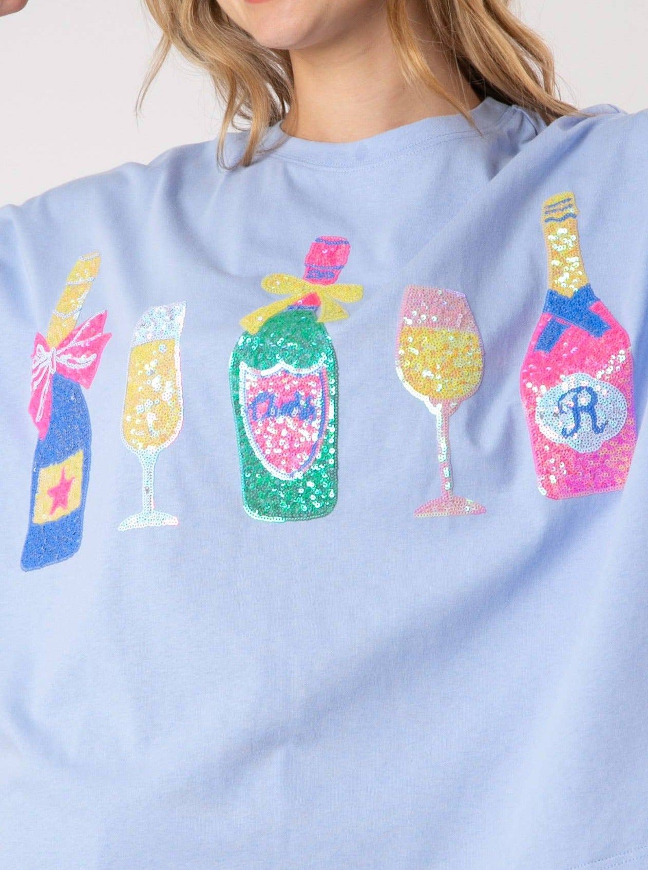 Poppin' Bottles Sequins Top