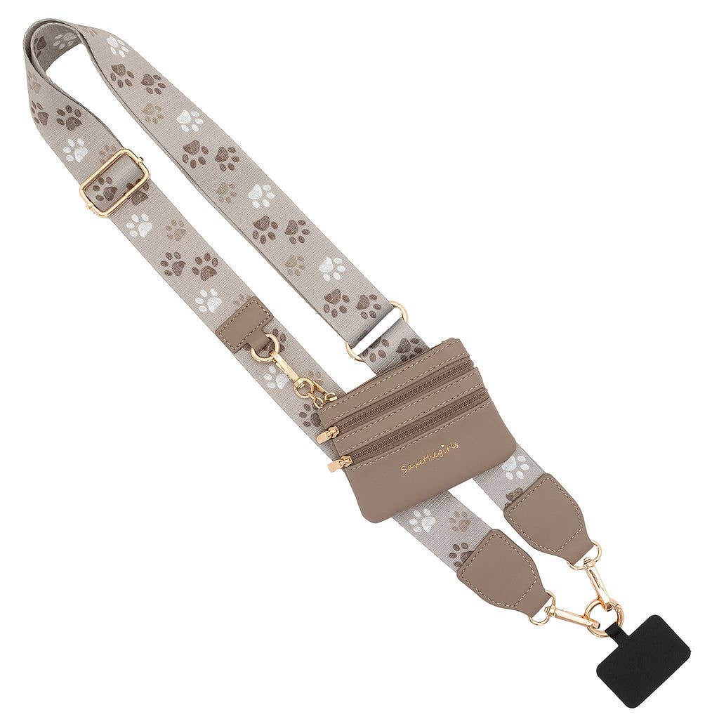 Clip & Go Strap w Pouch Paws