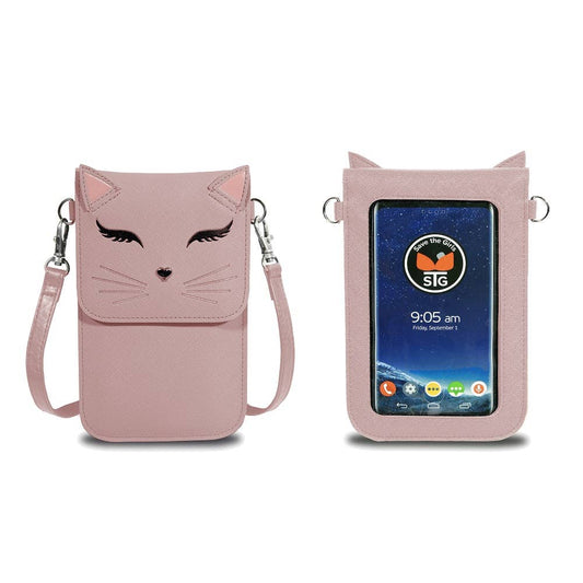 Fun Cat Purse Pink