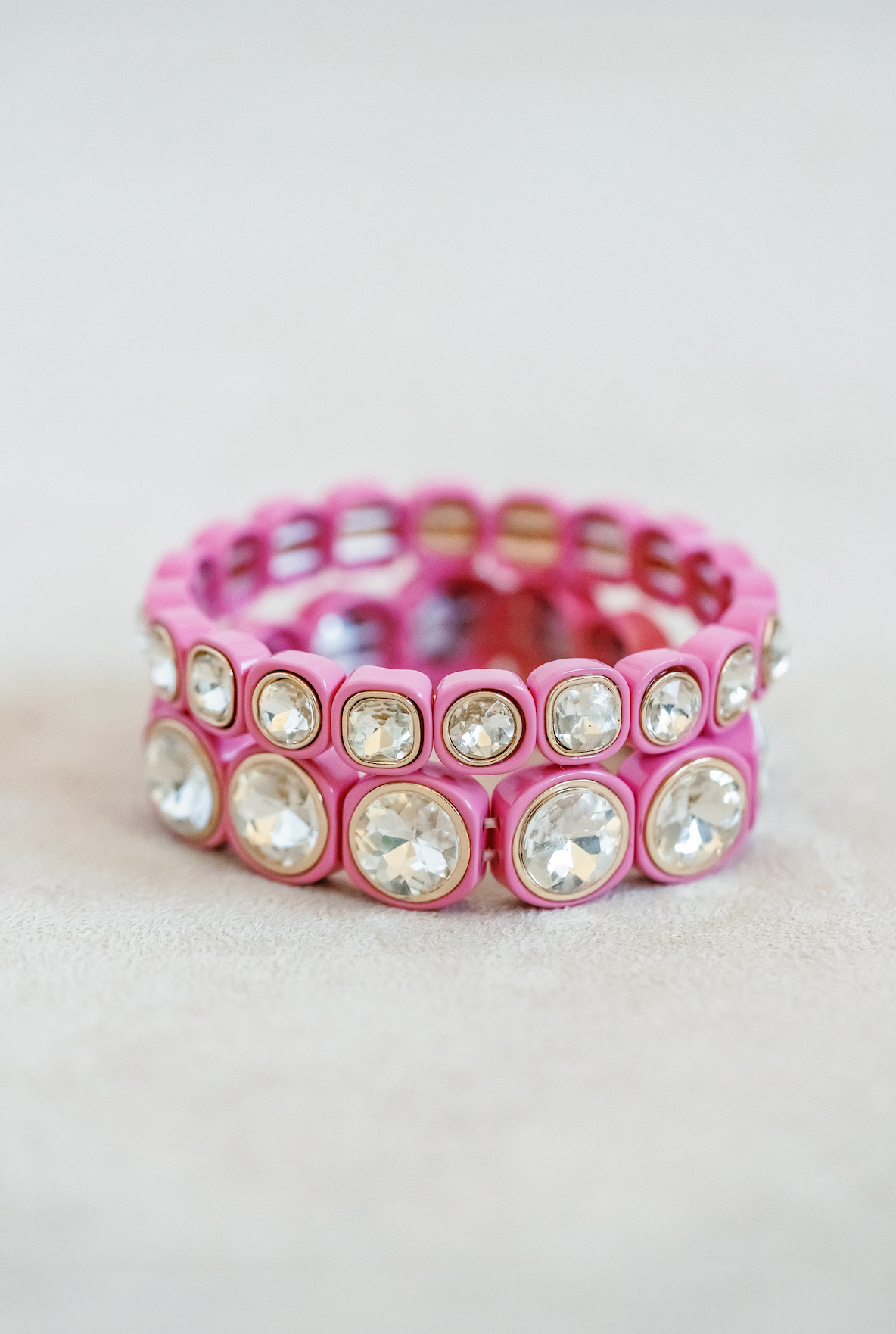 Bling Bracelet Thin Lt Pink