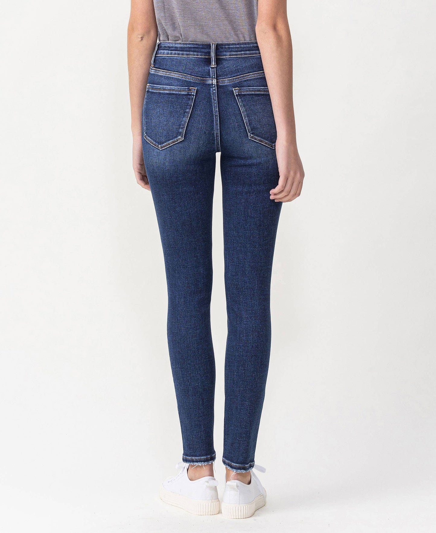 High Rise Ankle Skinny Jeans