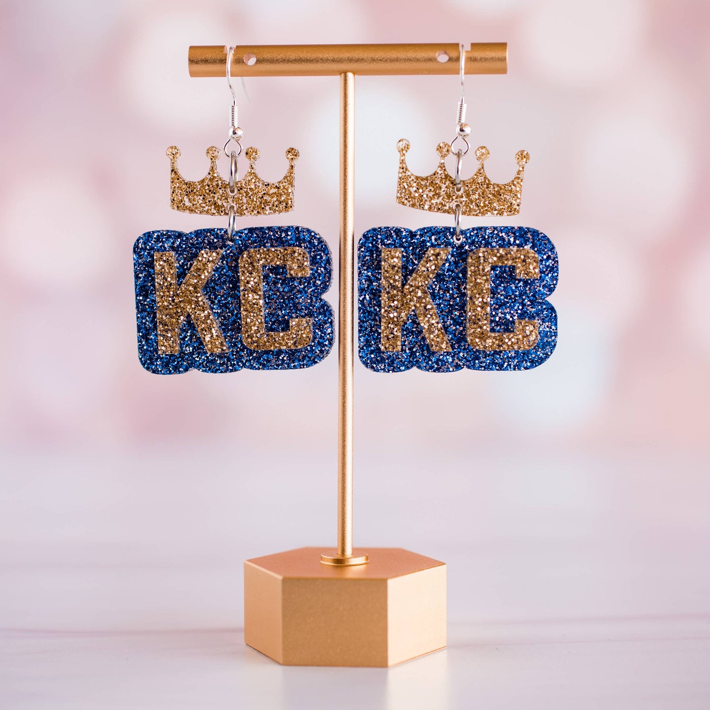 KC Crown Dangle Earrings