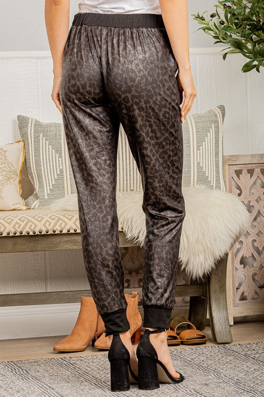 Animal Print Joggers