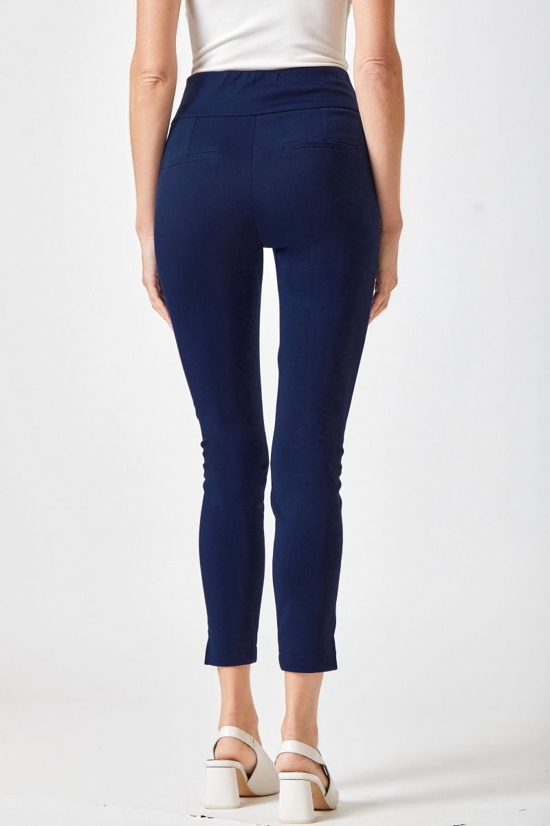 Skinny Ponte Pants 28" Navy