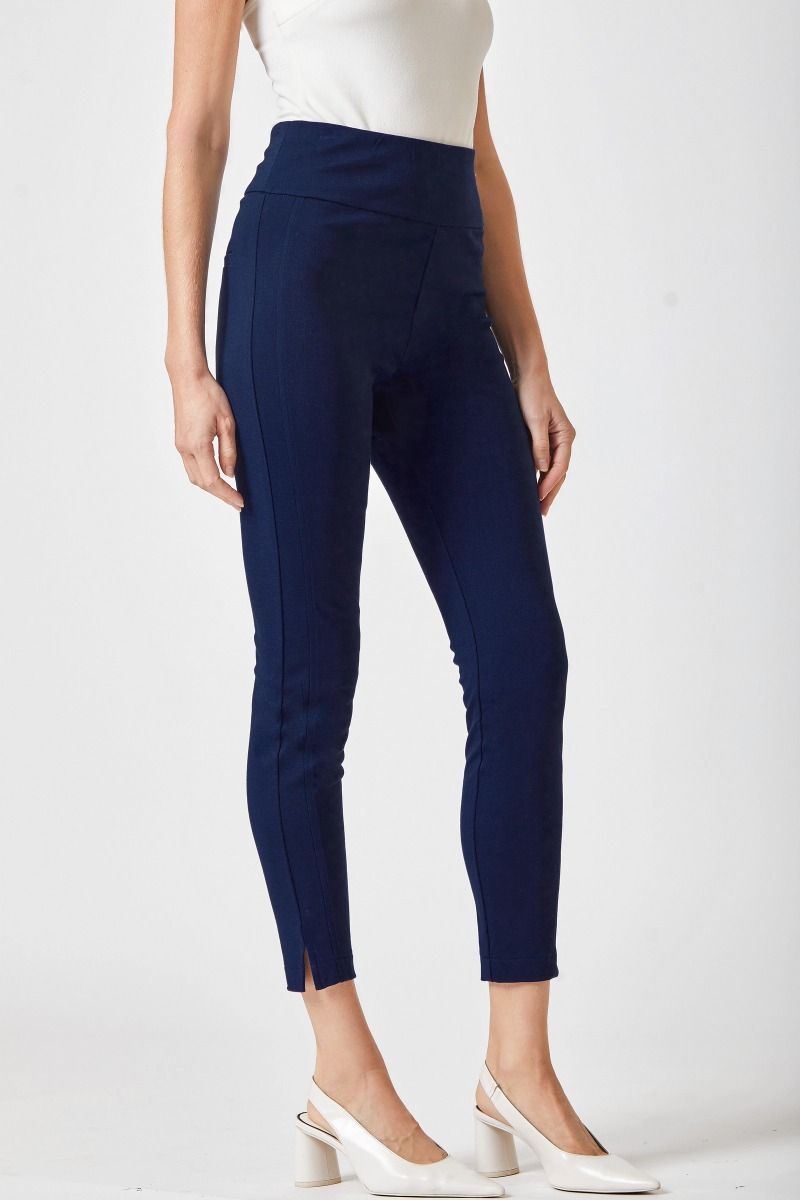 Skinny Ponte Pants 28" Navy