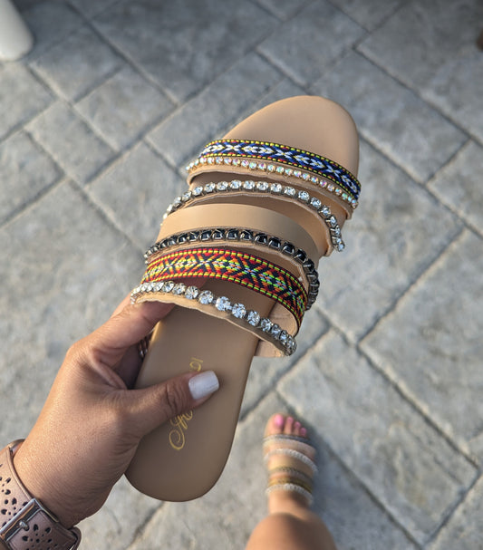 Cabo Straps Flat Sandal