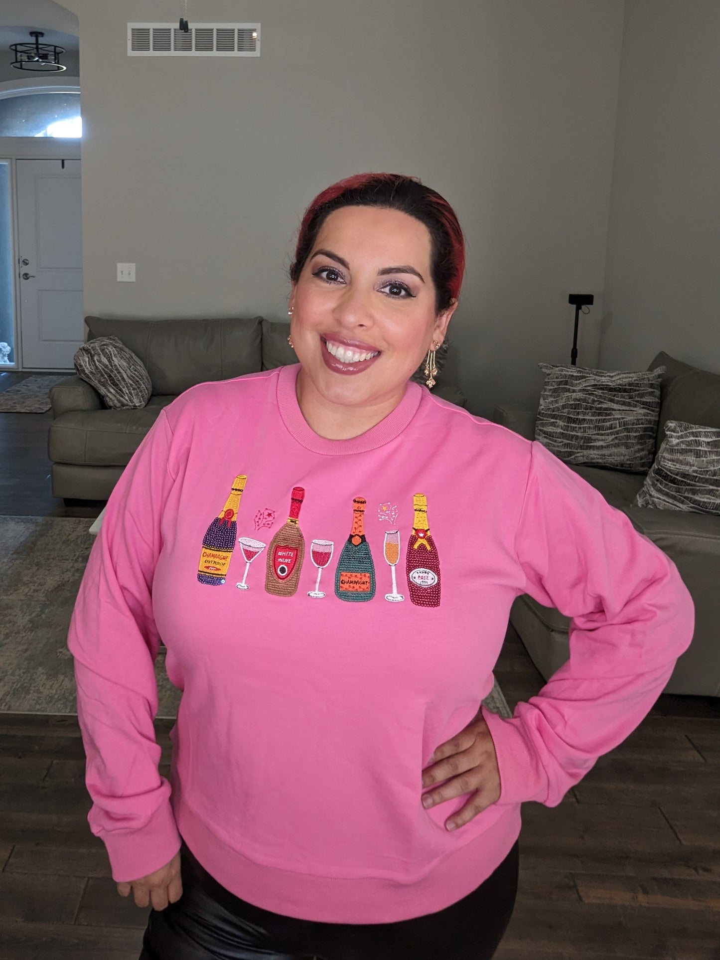 Cheers Sweatshirt Pink