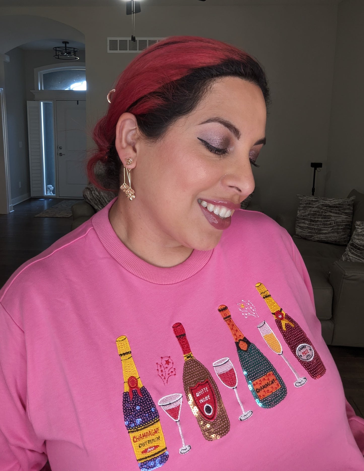 Cheers Sweatshirt Pink