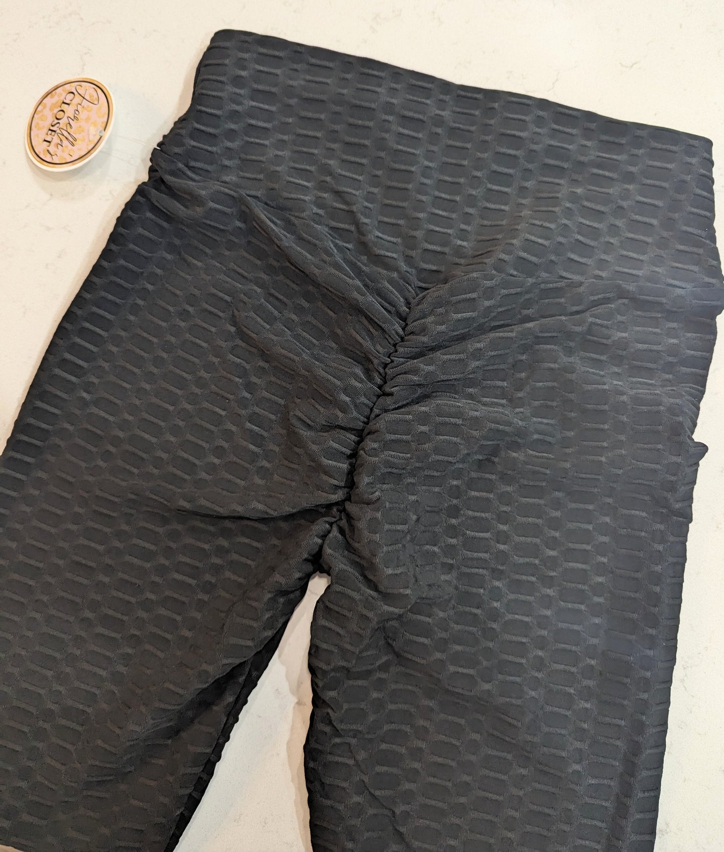 Honeycomb Leggings Black