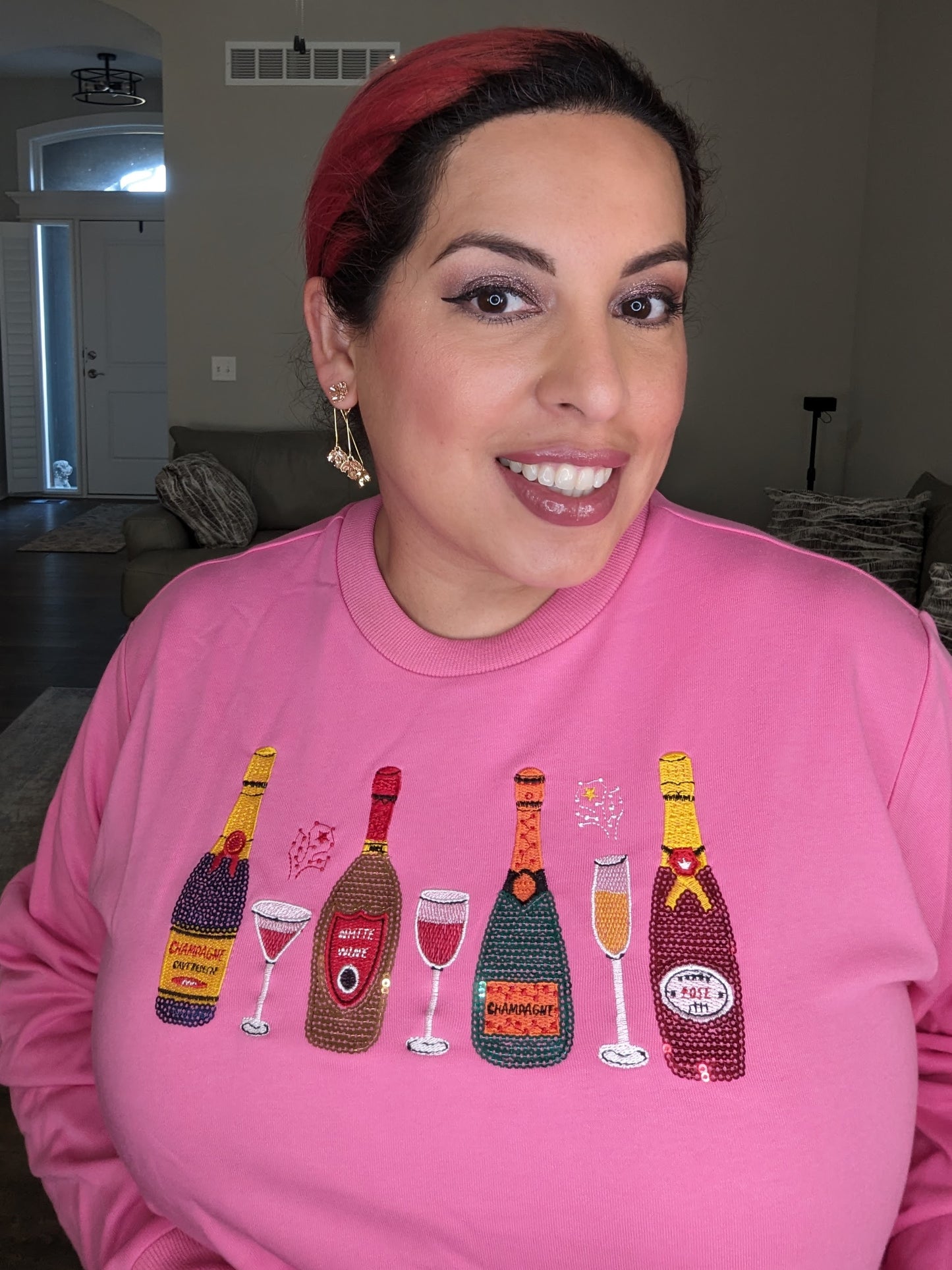 Cheers Sweatshirt Pink