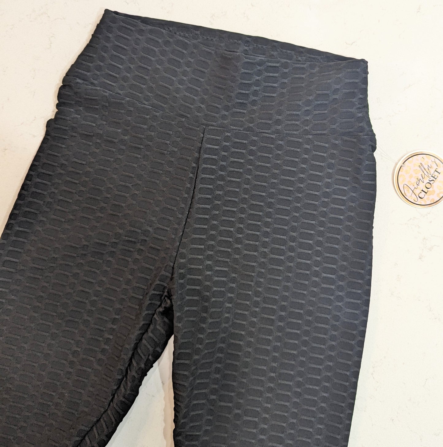 Honeycomb Leggings Black