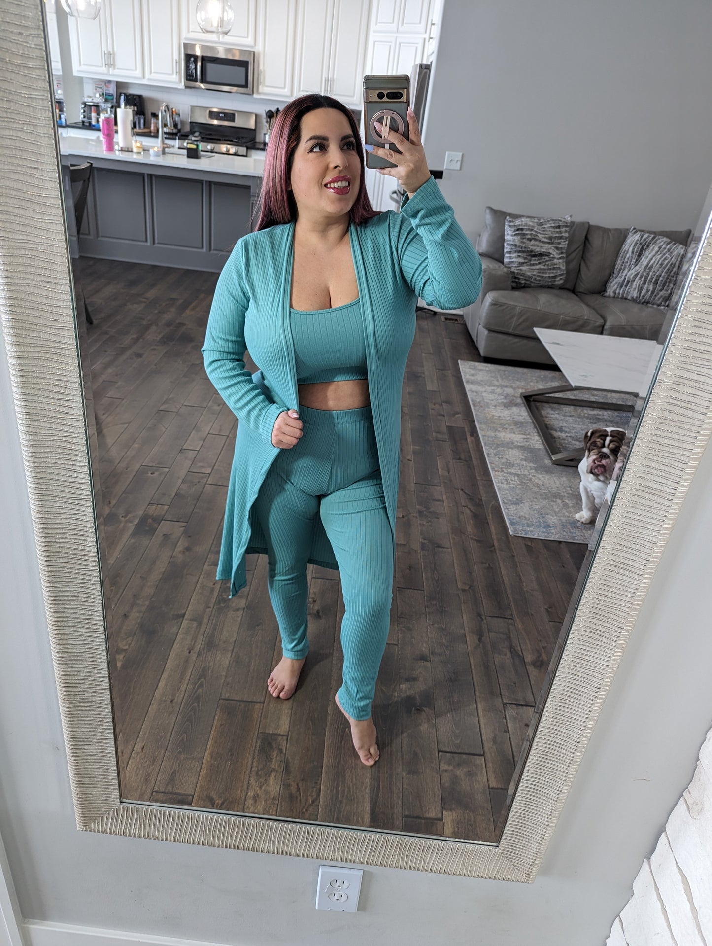 Lounge Set 3PC Pants Teal